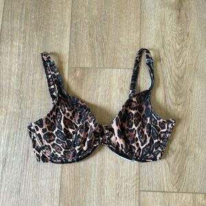 ASOS design leopard cheetah print bikini top